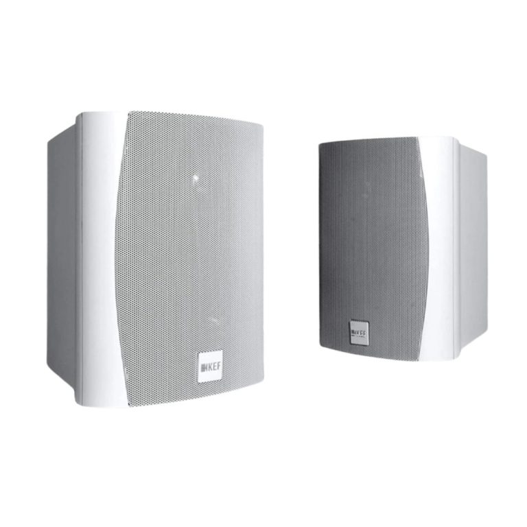 KEF VENTURA 5 Outdoor All Weather Speakers White Lean Business