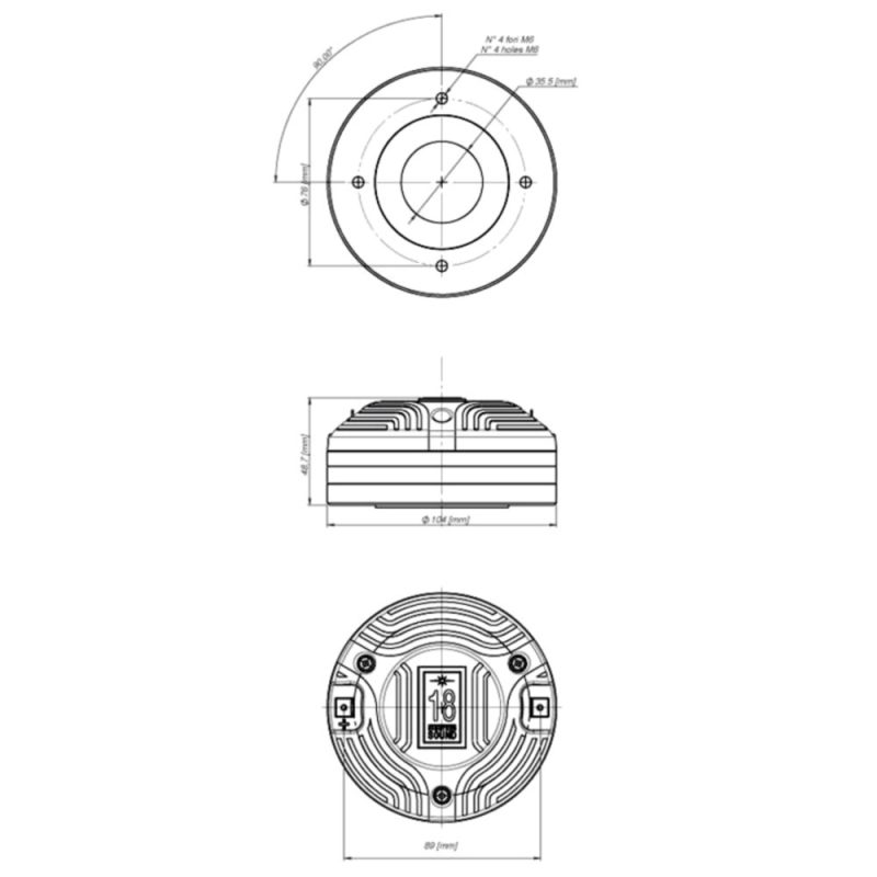 Haut-parleur Dayton Audio PA130-16 13cm (5") - Pleine Gamme, 16 Ohms - Pour Monitoring De Scène
