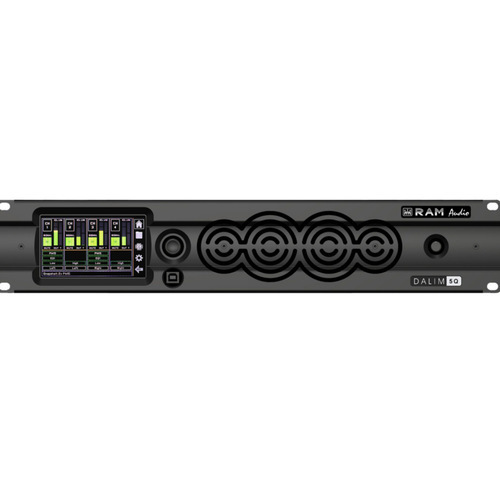RAM AUDIO DALIMa 5Q, 5000 Watt, 4 channel amplifier without DSP with AES3, Lean Business Audio