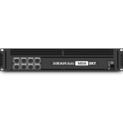 RAM AUDIO MDI8-2K7, 2700 Watt, 8 channel Amplifier, 8 x 340W, 4 ohm with SpeakonXLR and Dante, Lean Business Audio