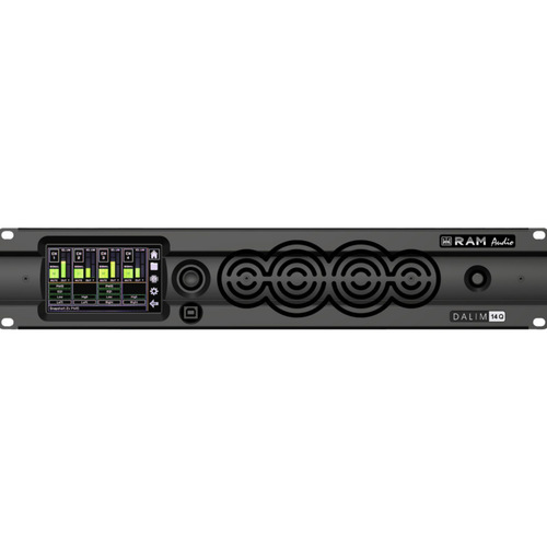 RAM AUDIO PI4-10K, 10000 Watt, 4 channel Amplifier with DSP 4 x 2500W, 4 ohm, Lean Business Audio
